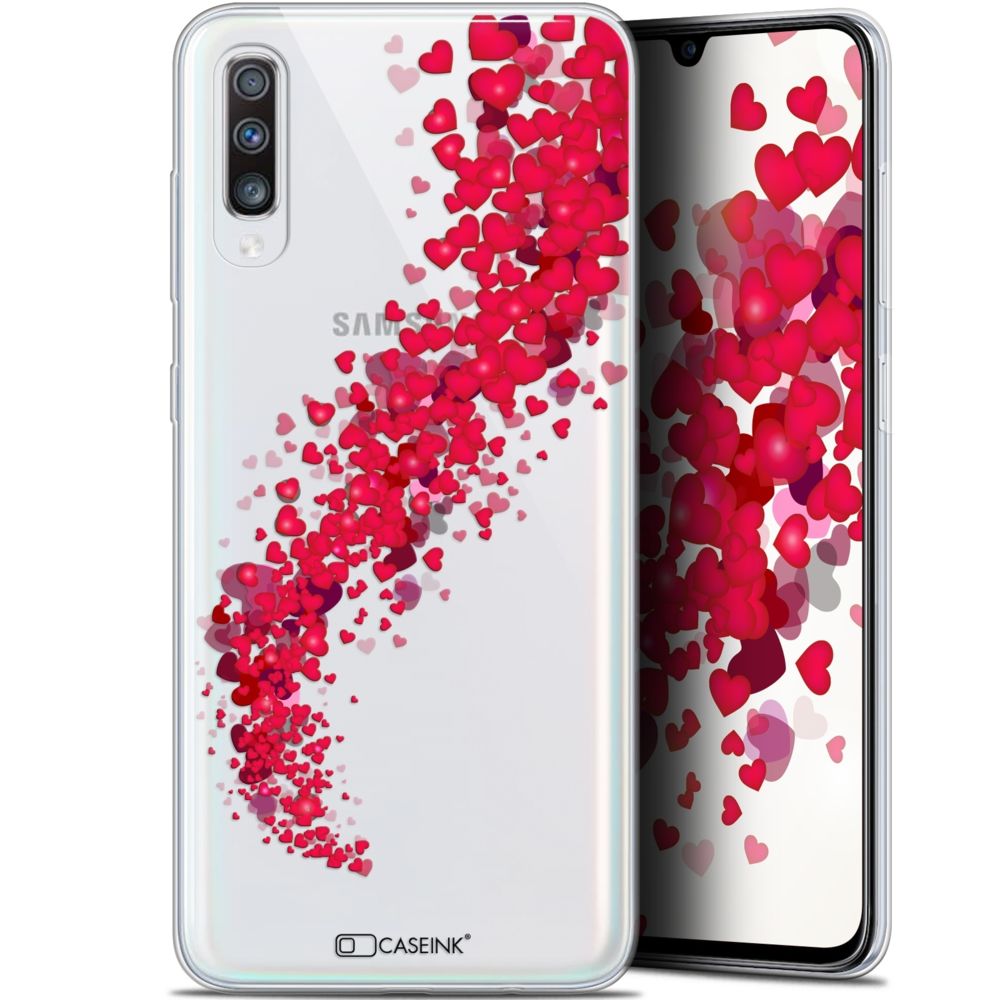 Caseink - Coque Pour Samsung Galaxy A70 (6.7 ) [Gel HD Collection Love Saint Valentin Design Tornado - Souple - Ultra Fin - Imprimé en France] - Coque, étui smartphone