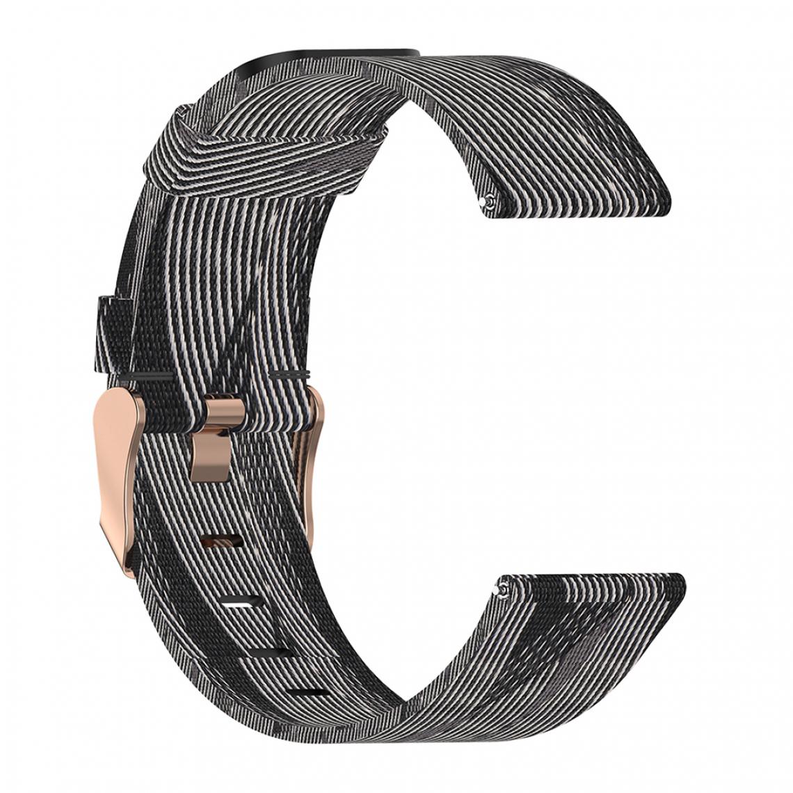 marque generique - Remplacement Rapide Du Bracelet De Montre Pour Fitbit Versa2 / 1 / Gris Foncé - Accessoires montres connectées