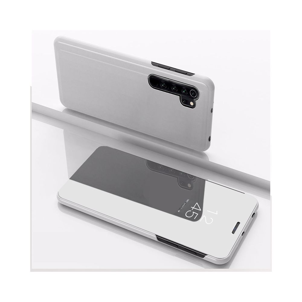 Wewoo - Coque Rigide Pour Xiaomi 9CC Pro Miroir Plaqué Couvercle à rabat gauche et droite avec support Étui téléphone mobile Argent - Coque, étui smartphone