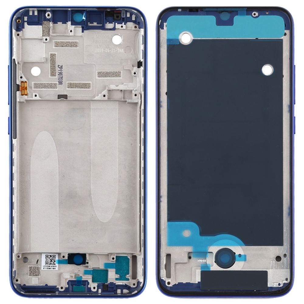Wewoo - Plaque de cadre central pour Xiaomi Mi CC9e / Mi A3 bleu - Autres accessoires smartphone
