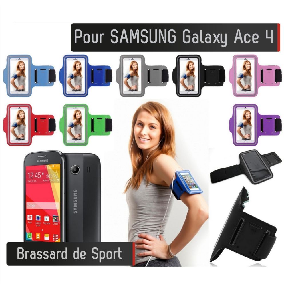 Shot - Brassard Sport Samsung Galaxy Ace 4 Housse Etui Coque (ROUGE) - Coque, étui smartphone