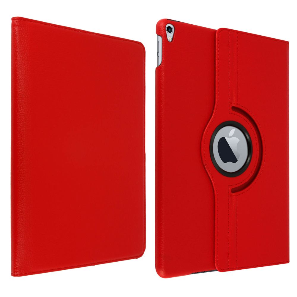 Avizar - Housse iPad Pro 10.5 Etui Multipositions Rouge - Support orientable 360° - Coque, étui smartphone