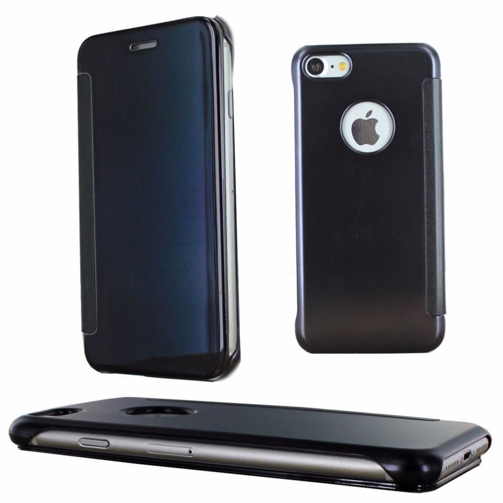 Inexstart - Coque Etui Housse Noir avec Effet Miroir Transparent pour Apple iPhone 7 - Autres accessoires smartphone