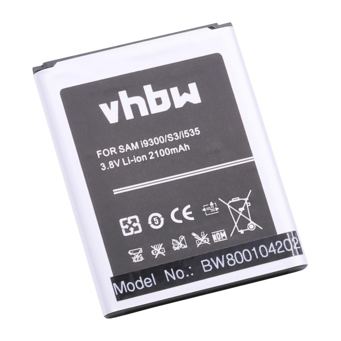 Vhbw - vhbw Batterie remplacement pour Samsung EB-L1G6LLZ, EB-L1G6LVA pour smartphone (2100mAh, 3,8V, Li-ion) avec NFC - Batterie téléphone