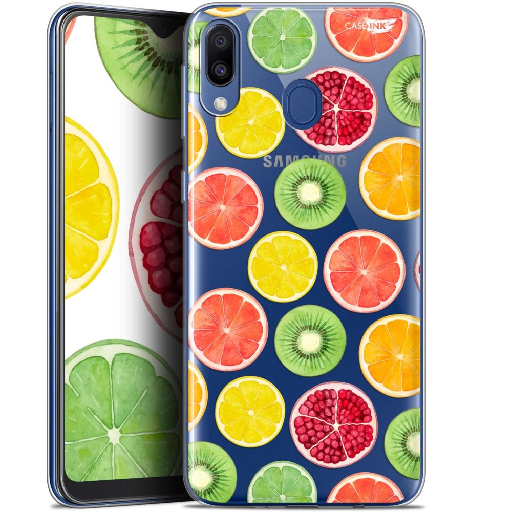 Caseink - Coque arrière Samsung Galaxy M20 (6.3 ) Gel HD [ Nouvelle Collection - Souple - Antichoc - Imprimé en France] Fruity Fresh - Coque, étui smartphone