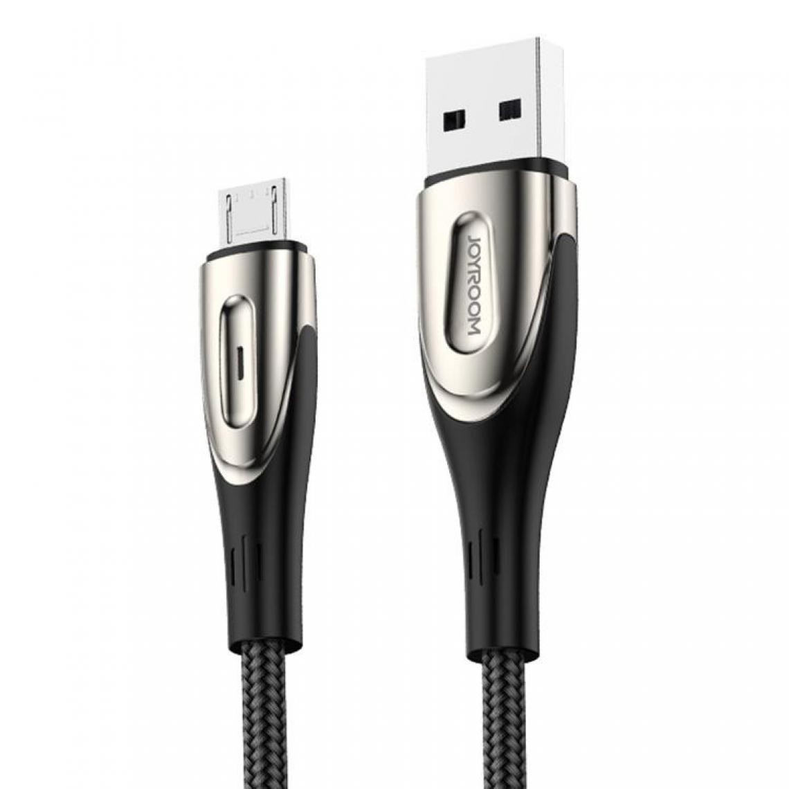 Wewoo - Câble USB S-M411 Série Sharp 3A avec interface Micro USB de charge + câble de transmission de données tressé en nylon témoin forme de gouttelongueur de câble 1,2 m Noir - Chargeur secteur téléphone