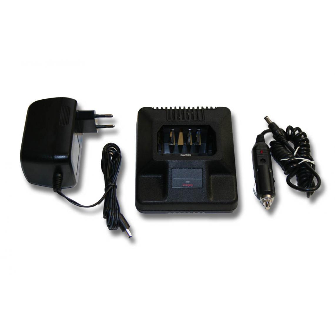 Vhbw - vhbw Chargeur de batterie compatible avec Motorola MTX638, P040 batterie de radio, talkie walkie (station, câble + prise allume-cigare) - Autres accessoires smartphone