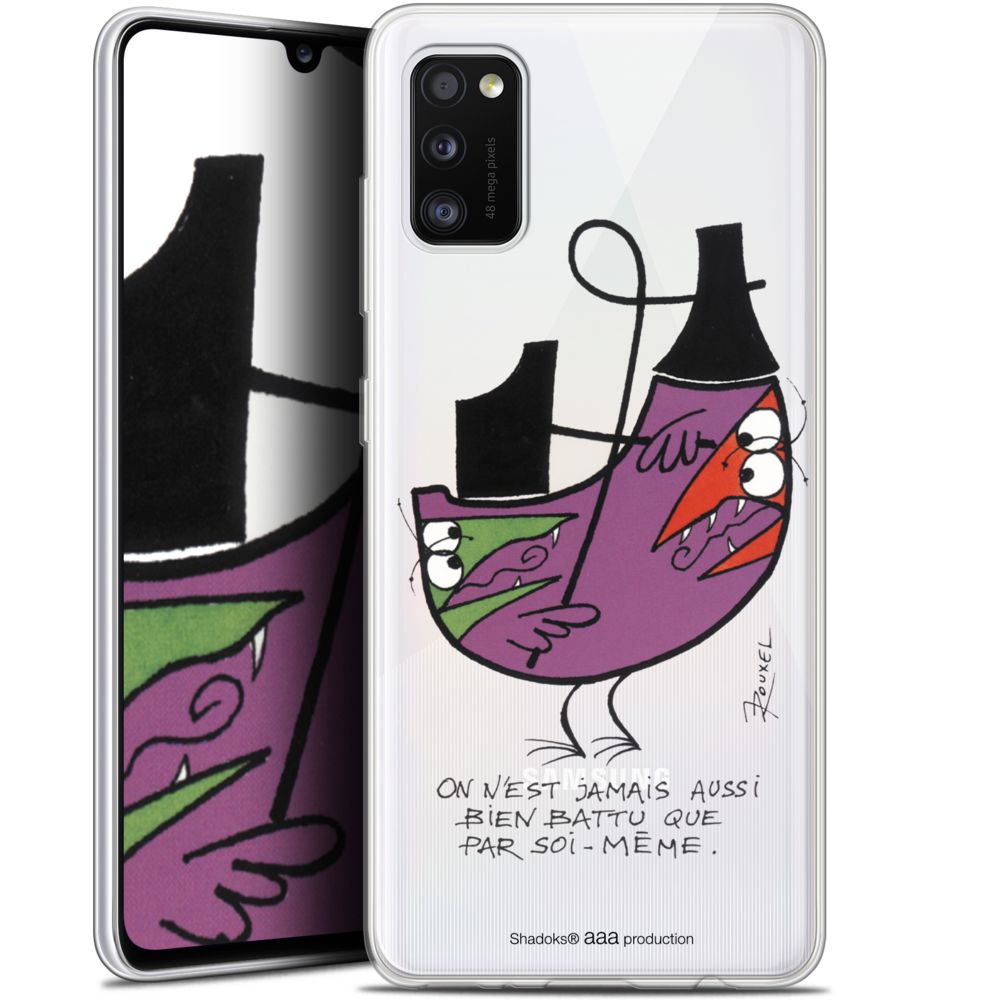 Caseink - Coque Pour Samsung Galaxy A41 (6.1 ) [Gel HD Collection Les Shadoks ? Design Soi-Même - Souple - Ultra Fin - Imprimé en France] - Coque, étui smartphone
