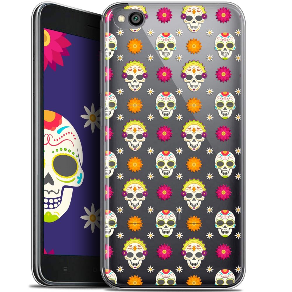Caseink - Coque Pour Xiaomi Redmi Go (5 ) [Gel HD Collection Halloween Design Skull Halloween - Souple - Ultra Fin - Imprimé en France] - Coque, étui smartphone