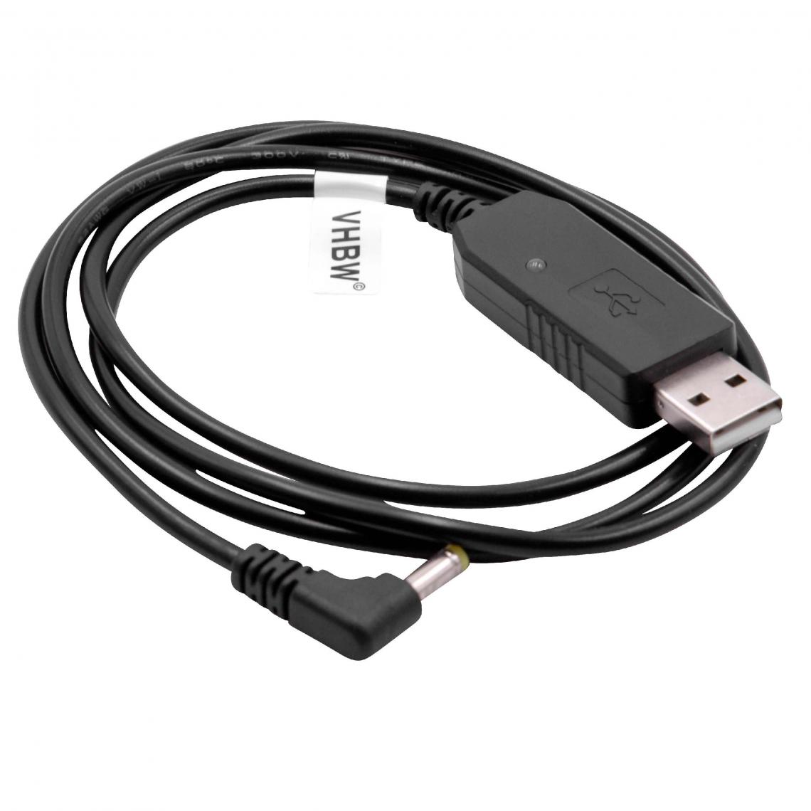 Vhbw - vhbw Câble de chargement USB compatible avec Baofeng A52-UU, BF-490, BF-530i, BF-758S, BF-E500, BF-F8-Plus Radio, batterie 93cm, avec témoin lumineux - Autres accessoires smartphone