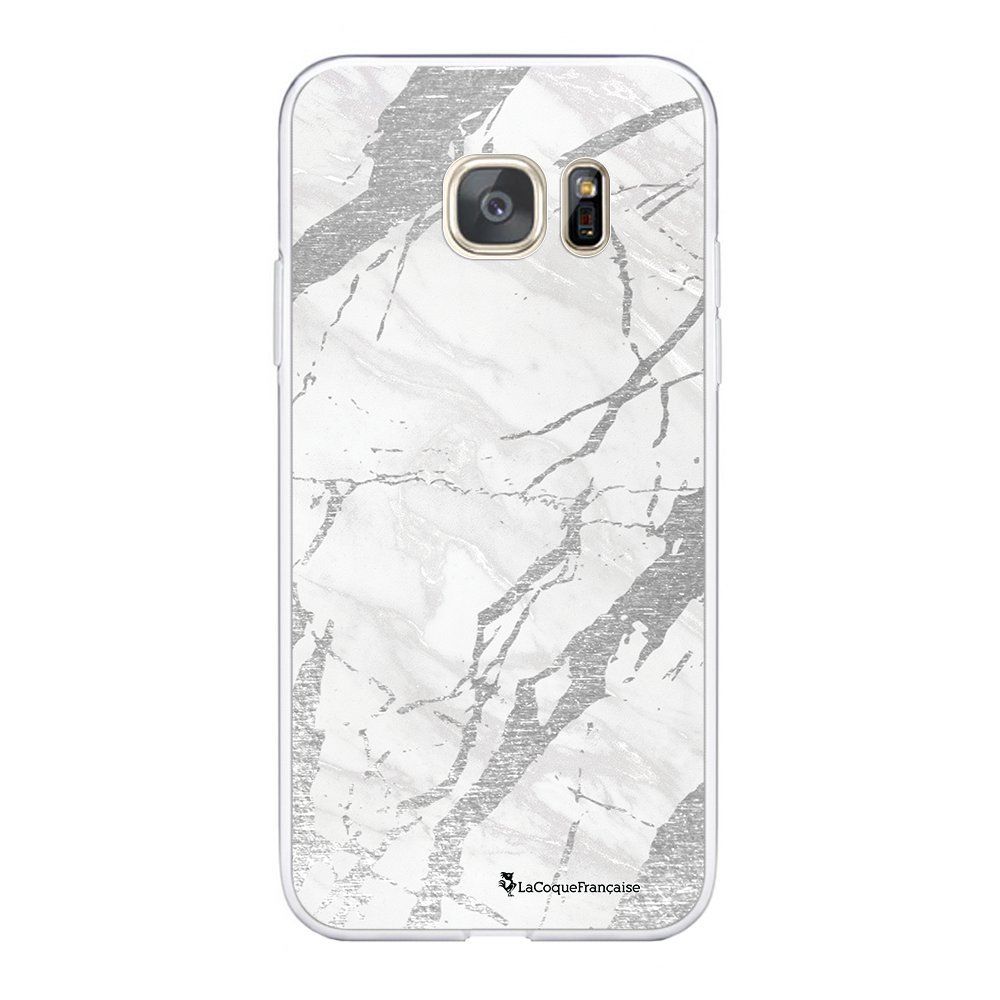 La Coque Francaise - Coque Samsung Galaxy S7 360 intégrale transparente Marbre gris Ecriture Tendance Design La Coque Francaise. - Coque, étui smartphone