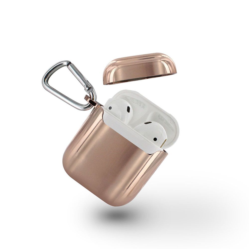 Mooov - Coque de protection pour Airpods 1/2 - rose gold - Autres accessoires smartphone
