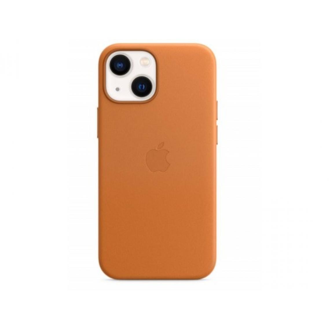 Apple - Coque iPhone Coque cuir MagSafe iPhone - Golden Brown - Coque, étui smartphone