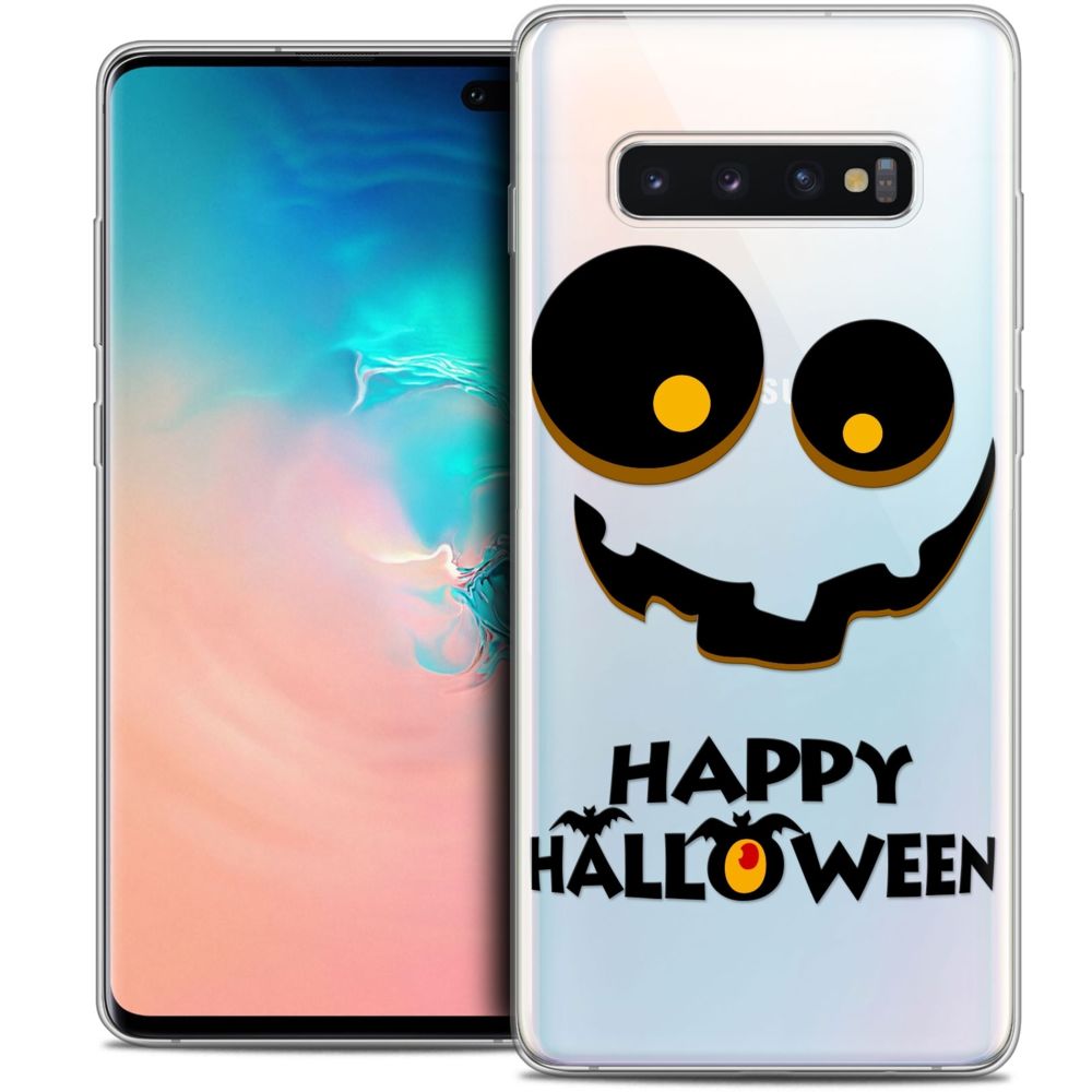 Caseink - Coque Housse Etui Pour Samsung Galaxy S10+ (6.4 ) [Crystal Gel HD Collection Halloween Design Happy - Souple - Ultra Fin - Imprimé en France] - Coque, étui smartphone