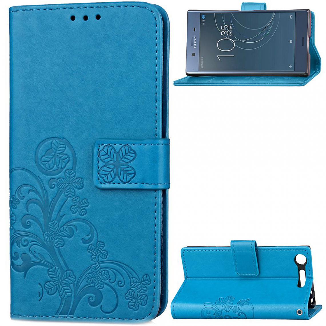 OtterBox - Sony Xperia XZ1 Housse Etui Coque de protection type portefeuille (lys) [Bleu] - Coque, étui smartphone