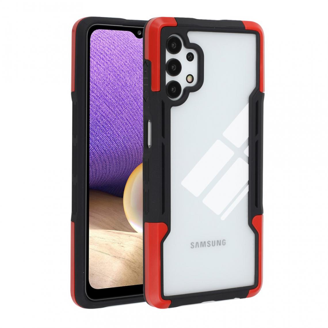 Other - Coque en TPU + acrylique Hybride Antichoc noir/orange pour votre Samsung Galaxy A32 5G - Coque, étui smartphone