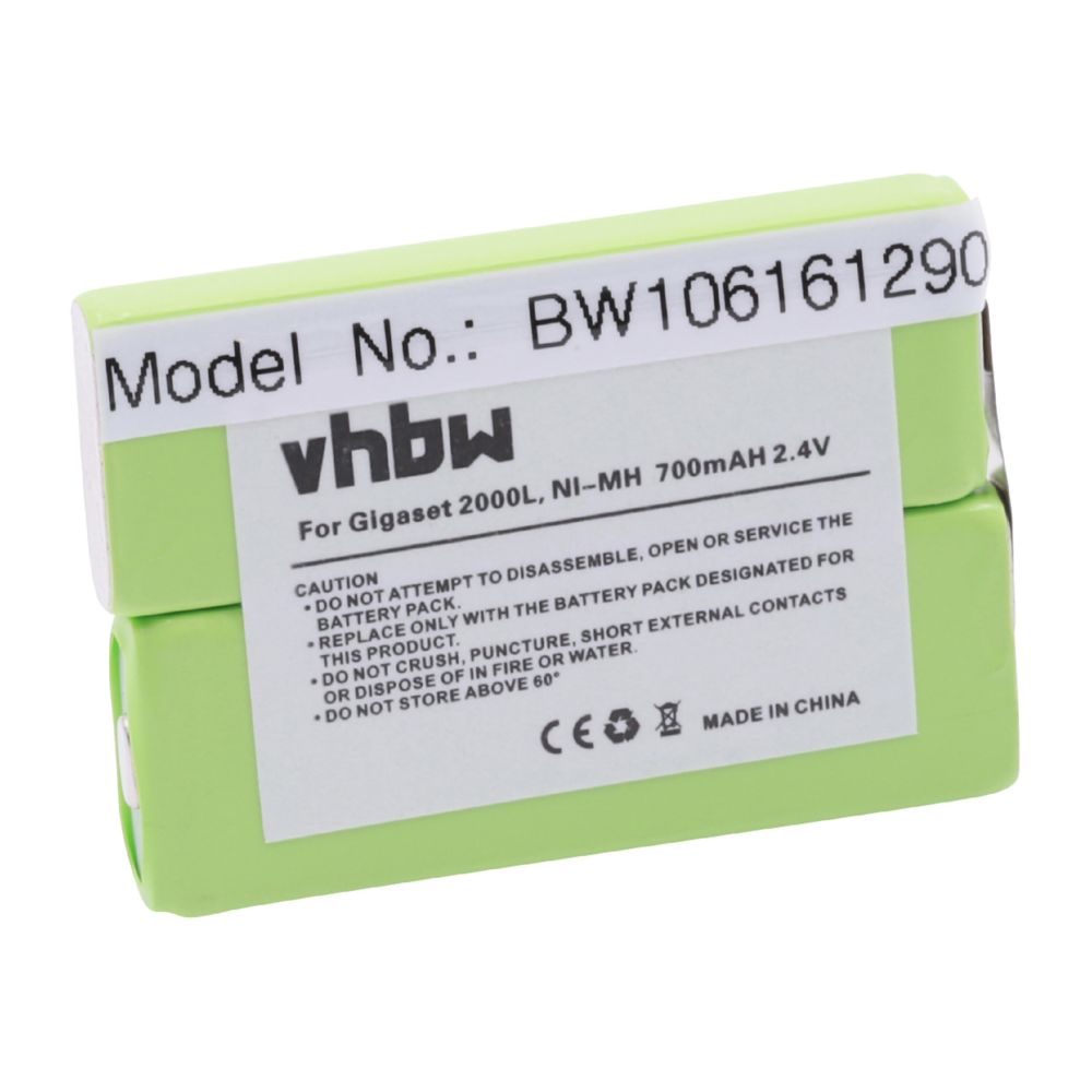 Vhbw - vhbw Batterie 700mAh (2.4V) pour téléphone sans fil compatible avec DeTeWe Eurix 250 - Batterie téléphone