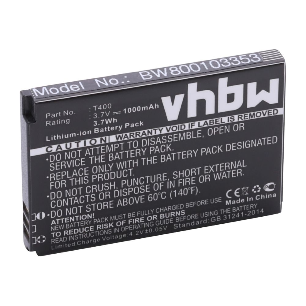 Vhbw - Batterie LI-ION 1000mAh pour Swissvoice MP40 remplace T-400 - Batterie téléphone