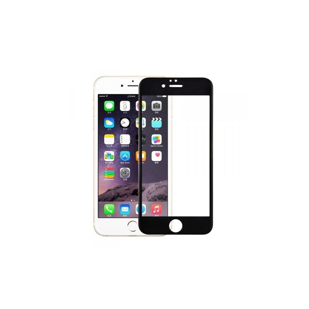 marque generique - Film en Verre Trempé intégrale - iPhone 7 - Noir - Autres accessoires smartphone
