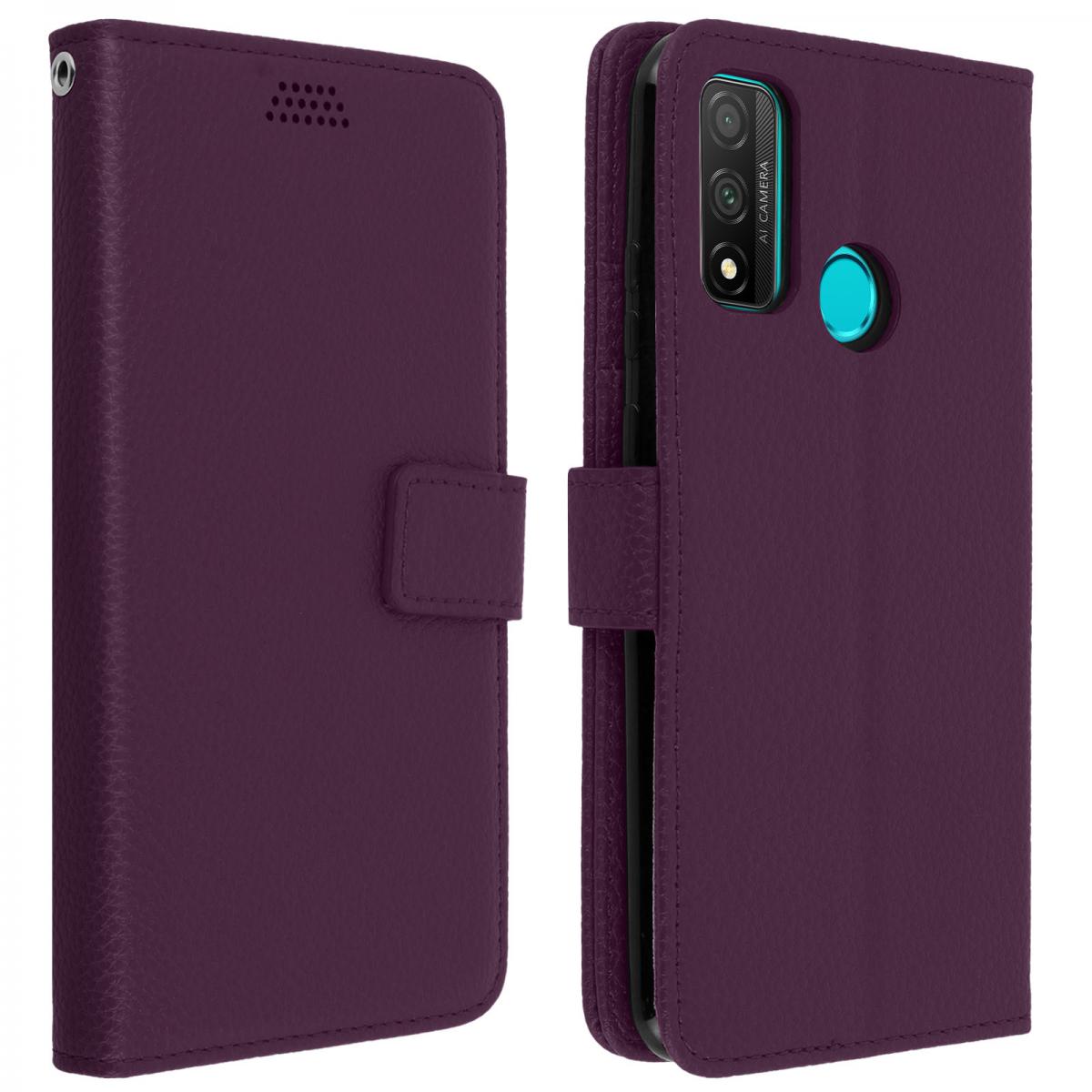 Avizar - Housse Huawei P smart 2020 Étui Folio Porte carte Support Vidéo - violet - Coque, étui smartphone