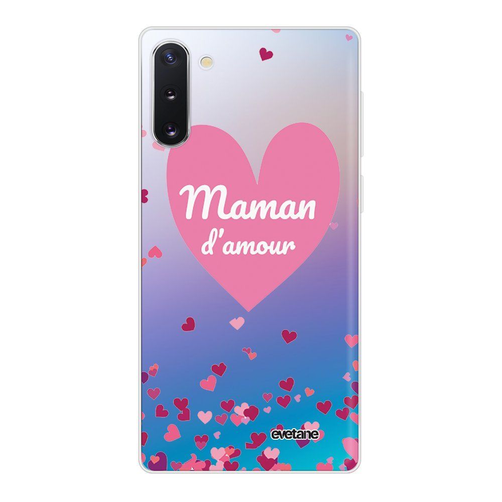 Evetane - Coque Samsung Galaxy Note 10 360 intégrale transparente Maman d'amour coeurs Ecriture Tendance Design Evetane. - Coque, étui smartphone