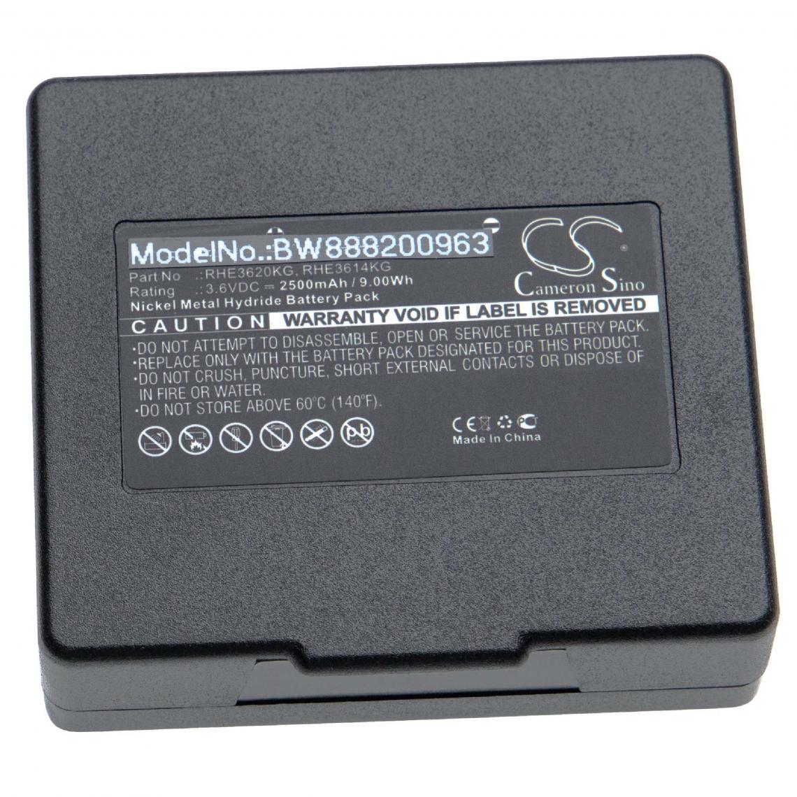 Vhbw - vhbw batterie compatible avec Abitron Mini, Mini EX2-22 télécommande remote control (2500mAh, 3.6V, NiMH) - Autre appareil de mesure
