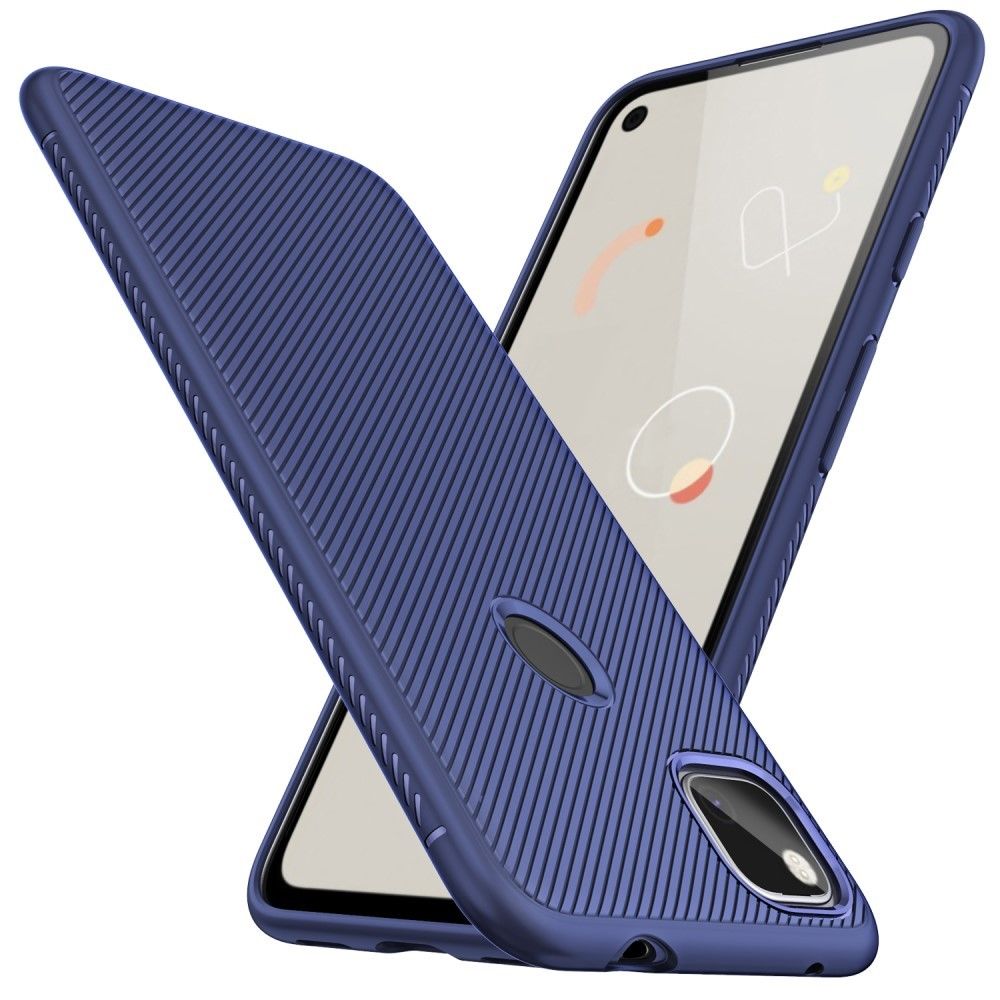 Generic - Coque en TPU sergé bleu pour votre Google Pixel 4A - Coque, étui smartphone