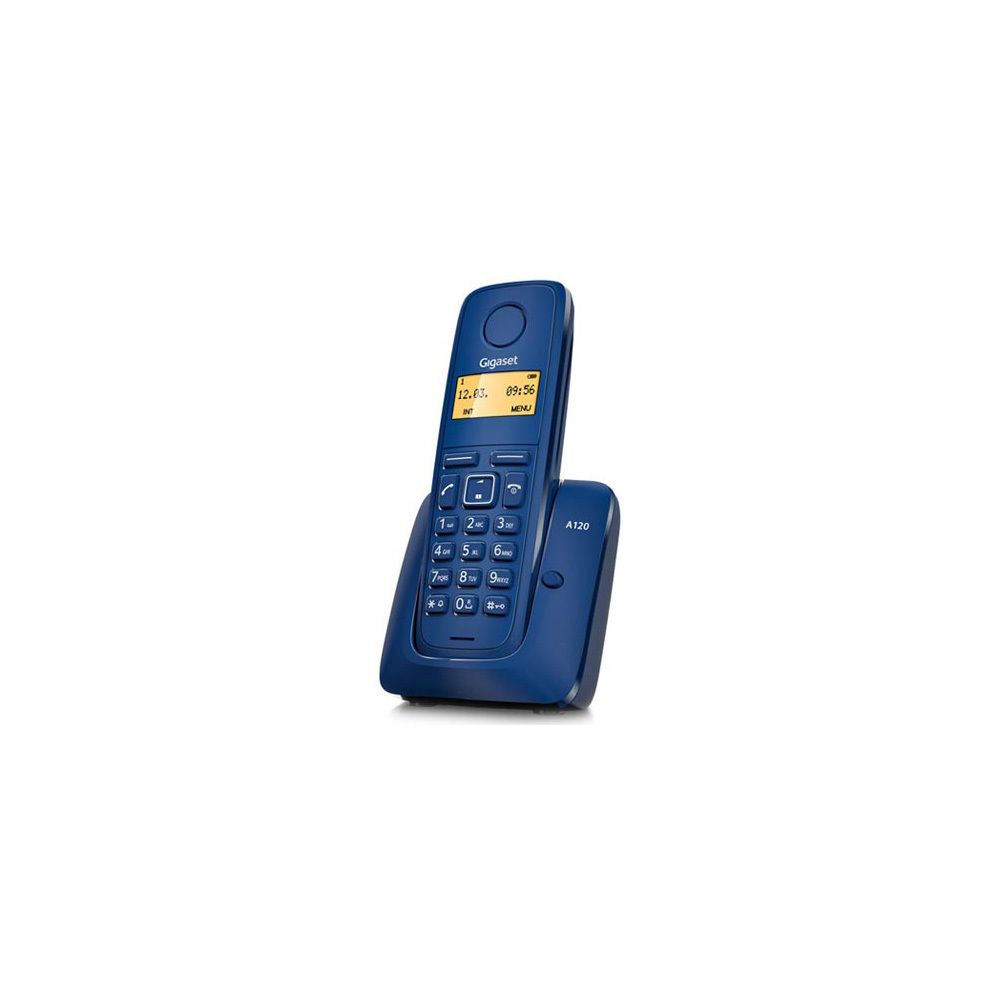 Gigaset - Téléphone sans fil Gigaset A120 Dect bleu - Téléphone fixe-répondeur