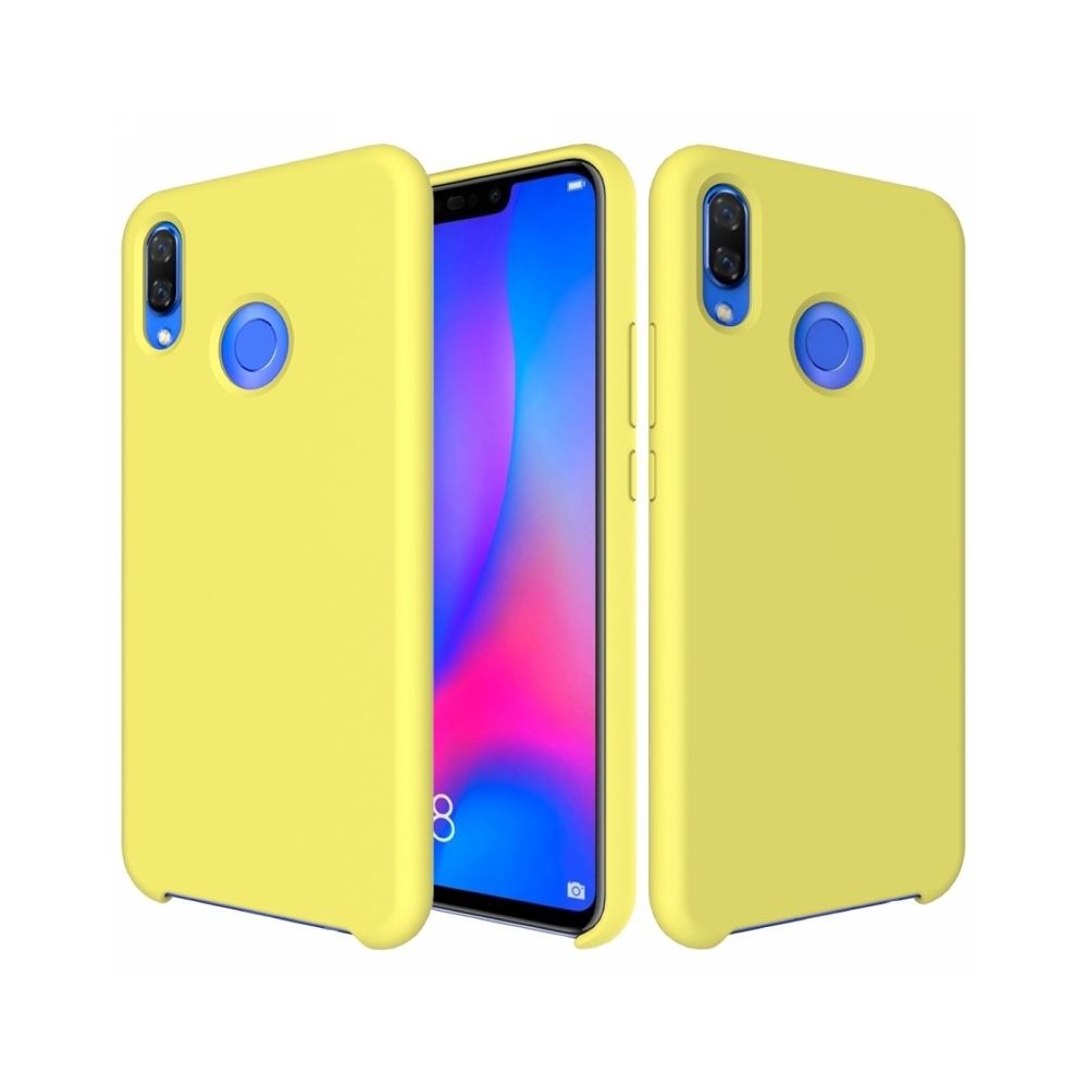 Wewoo - Coque Étui de protection en silicone couleur unie anti-goutte pour HuNova 3i (Jaune) - Coque, étui smartphone