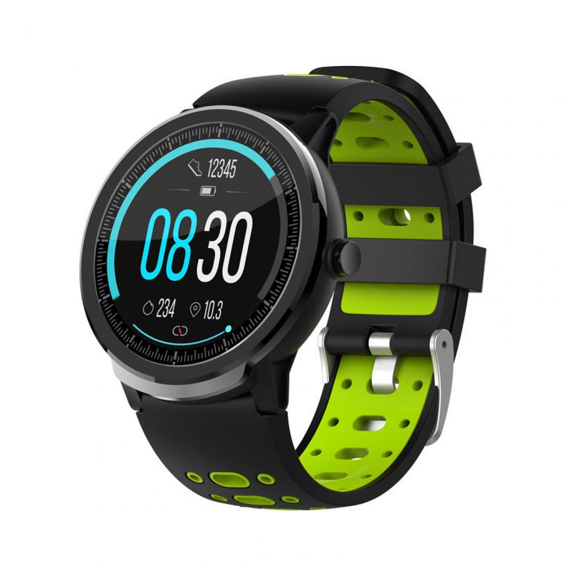 Chronotech Montres - Smart Watch Women Man Smartwatch Sport Watch with Heart Rate Monitor Waterproof Smartwatches(Green) - Montre connectée