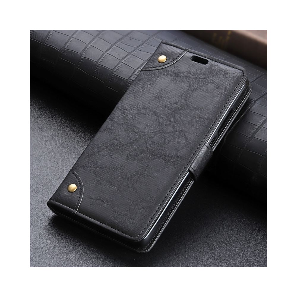 Wewoo - Étui en cuir à rabat horizontal avec texture de boucle de cuivre et boucle pour Huawei Y9 (2019), avec support et emplacements de cartes et porte-monnaie (noir) - Coque, étui smartphone