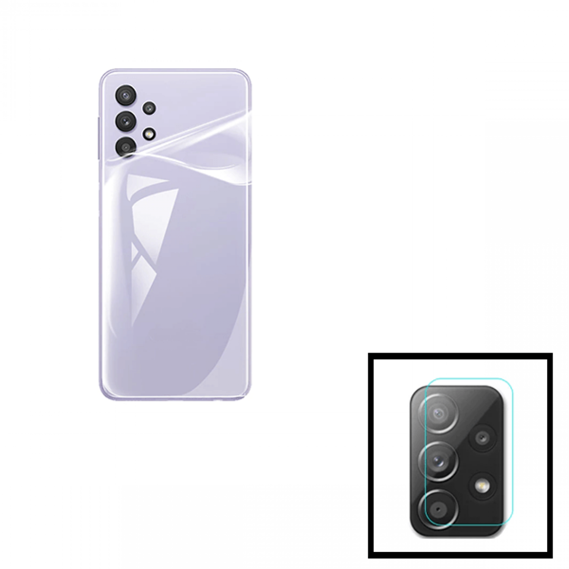 Phonecare - Couverture arrière complète + Kit de film hydrogel pour Caméra Arrière pour Samsung Galaxy A52s 5G - Autres accessoires smartphone
