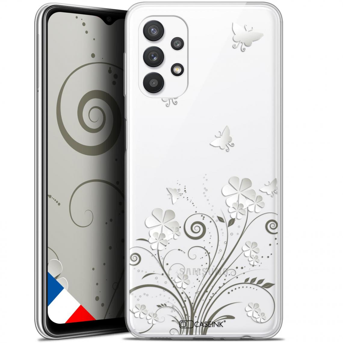 Caseink - Coque Pour Samsung Galaxy A32 5G (6.5 ) [Gel HD Collection Summer Design Papillons - Souple - Ultra Fin - Imprimé en France] - Coque, étui smartphone