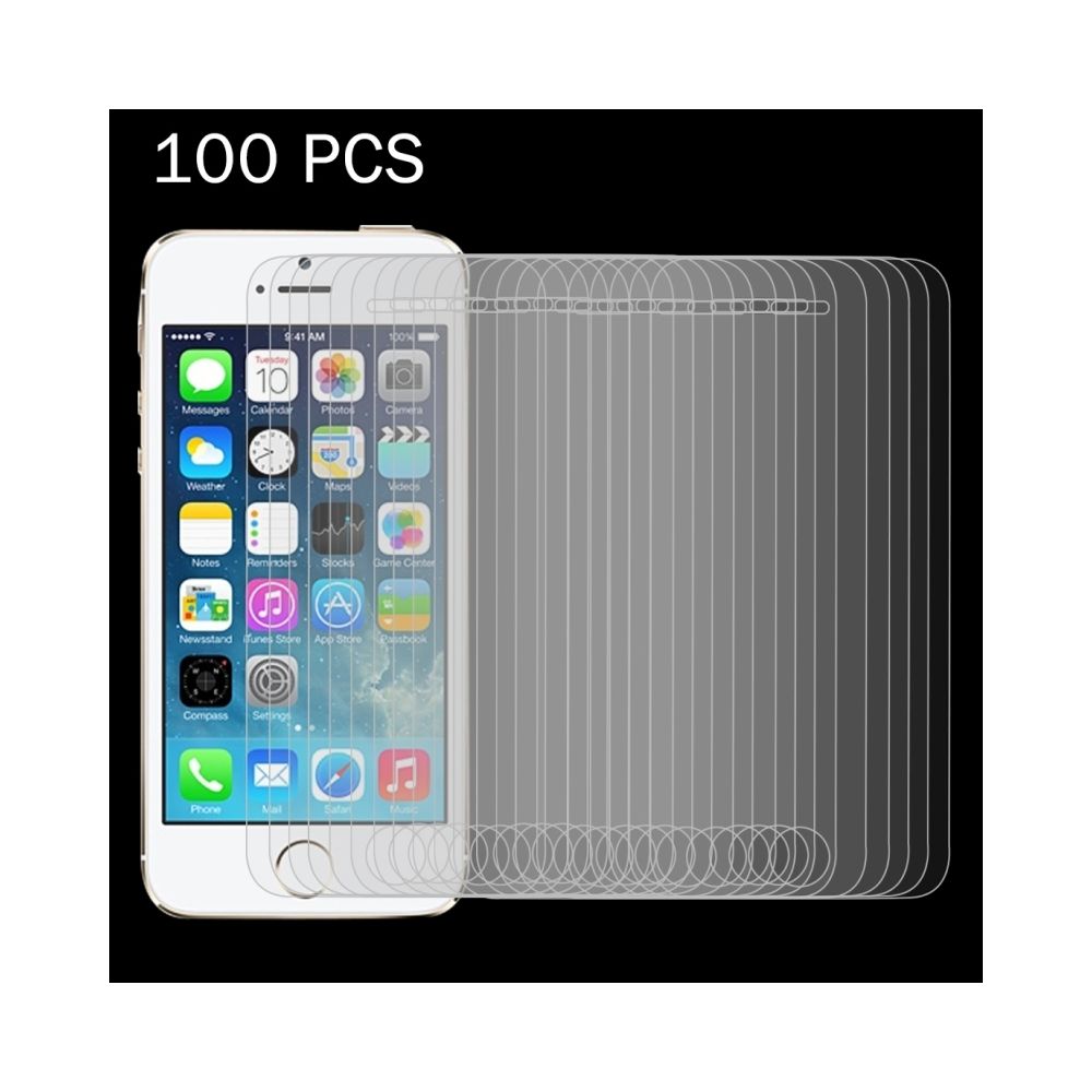 Wewoo - Verre trempé pour iPhone SE et 5 & 5S 5C 0.26mm 9H Surface Dureté 2.5D Anti-Explosion Film 100 PCS - Protection écran smartphone