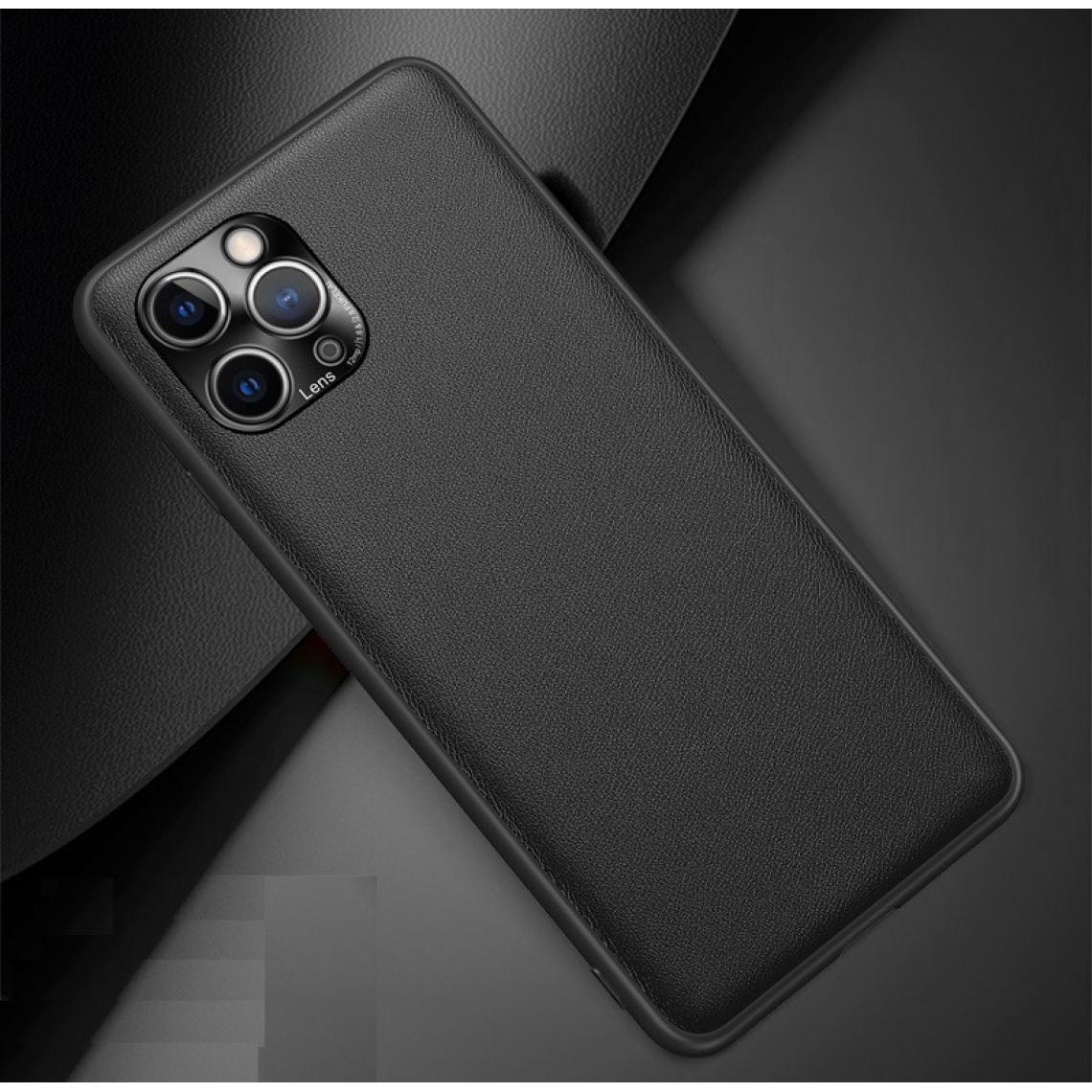 Shot - Coque Simili Cuir pour "IPHONE 11 Pro Max" Fine Elegante Protege Cameras (NOIR) - Coque, étui smartphone
