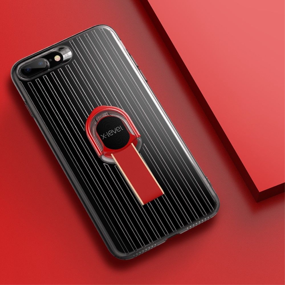 marque generique - Coque en TPU détachable combo d'anneau de doigt rouge pour votre Apple iPhone 8 Plus/7 Plus - Autres accessoires smartphone