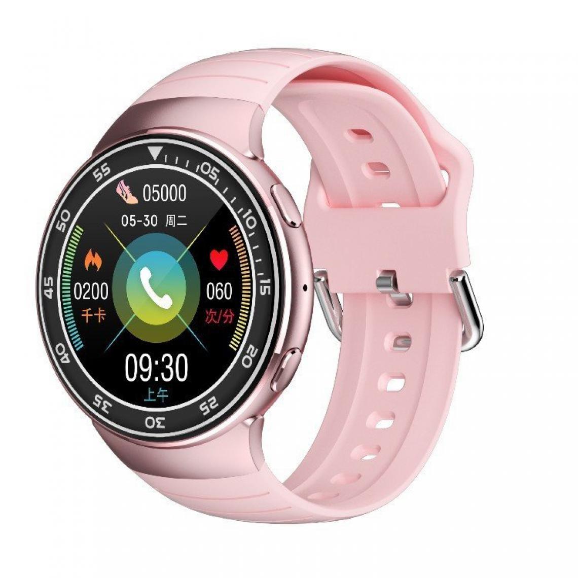 Chronotech Montres - Chronus Smartwatch Men IP67 Waterproof Sports Heart Rate Wireless Earphones Bluetooth Smartwatch(Rose) - Montre connectée