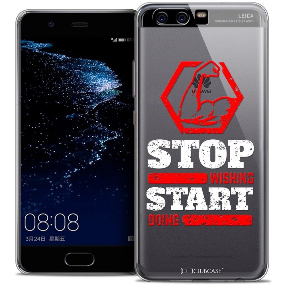 Caseink - Coque Housse Etui Huawei P10 [Crystal Gel HD Collection Quote Design Start Doing - Souple - Ultra Fin - Imprimé en France] - Coque, étui smartphone