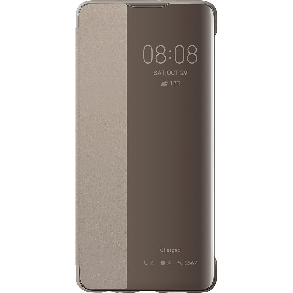 Huawei - Etui Folio P30 - Taupe - Coque, étui smartphone