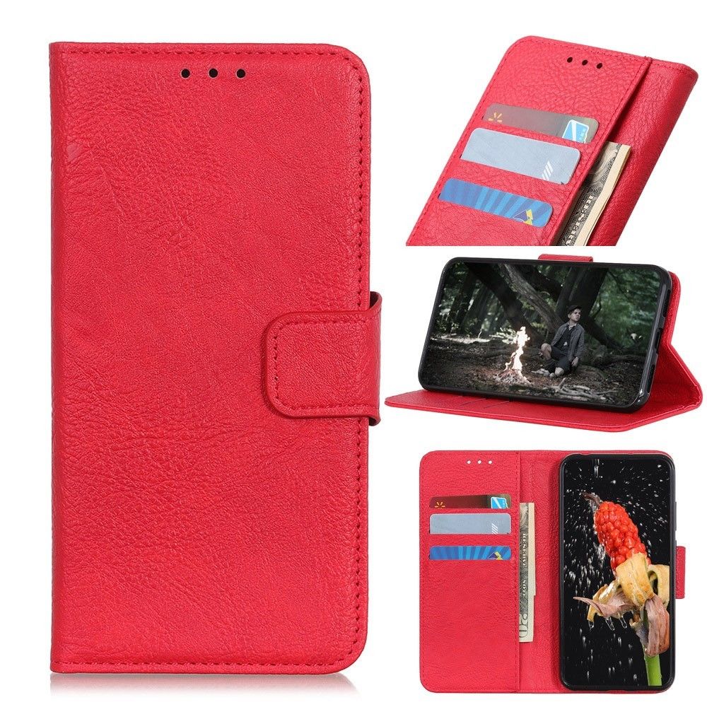 Generic - Etui en PU avec support rouge pour Samsung Galaxy A41 - Coque, étui smartphone