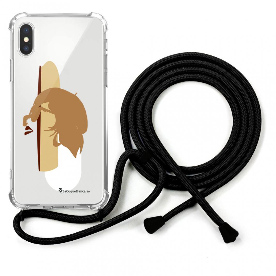 La Coque Francaise - Coque iPhone Xs Max coque avec cordon transparente Silhouette Terracotta - Coque, étui smartphone
