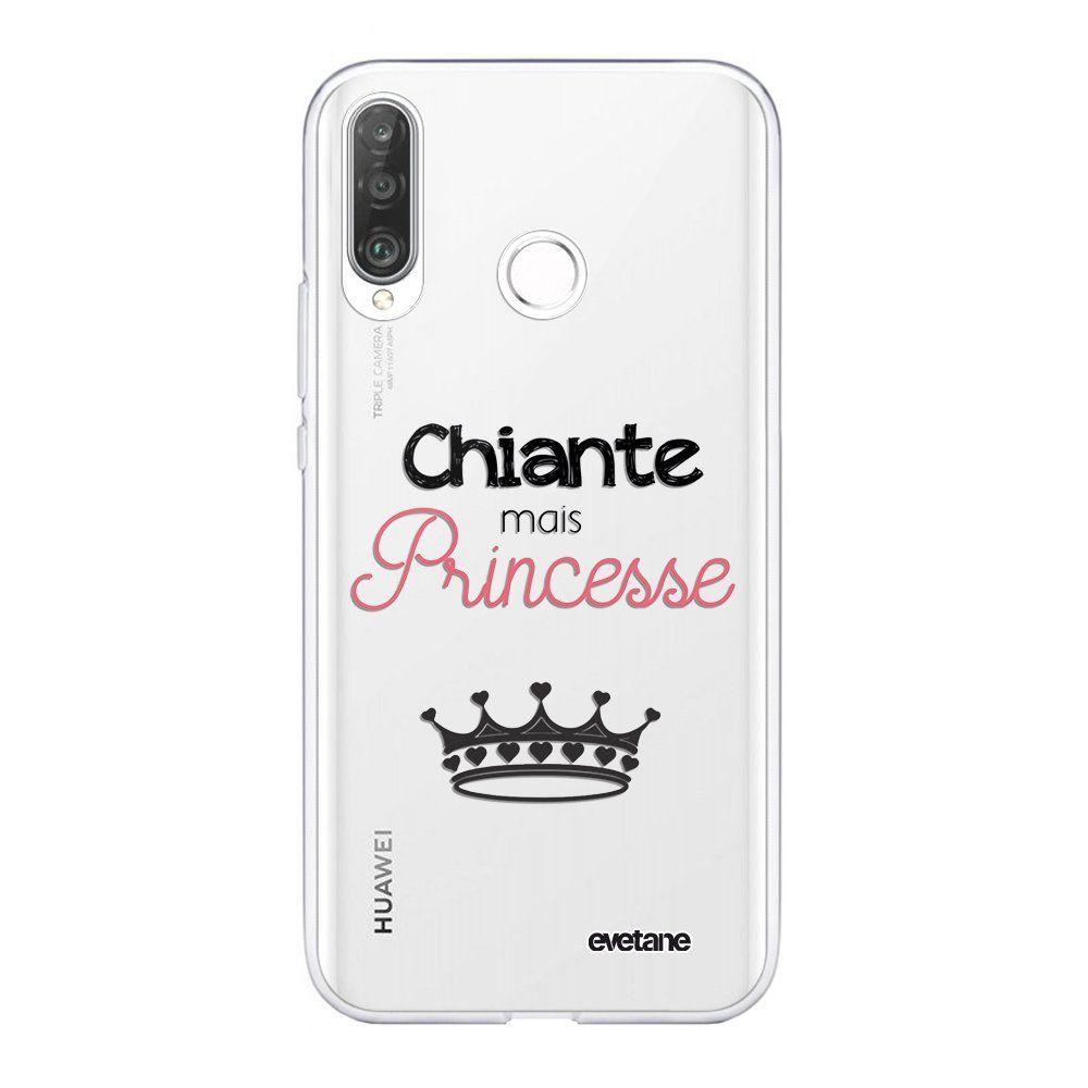 Evetane - Coque Huawei P30 Lite souple transparente Chiante mais princesse Motif Ecriture Tendance Evetane. - Coque, étui smartphone