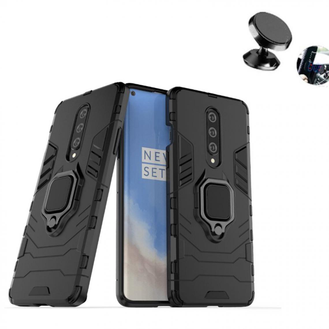 Phonecare - Kit Support Magnétique de Voiture + Coque Military Defender 3x1 Anti-Impact - OnePlus 8 - Coque, étui smartphone