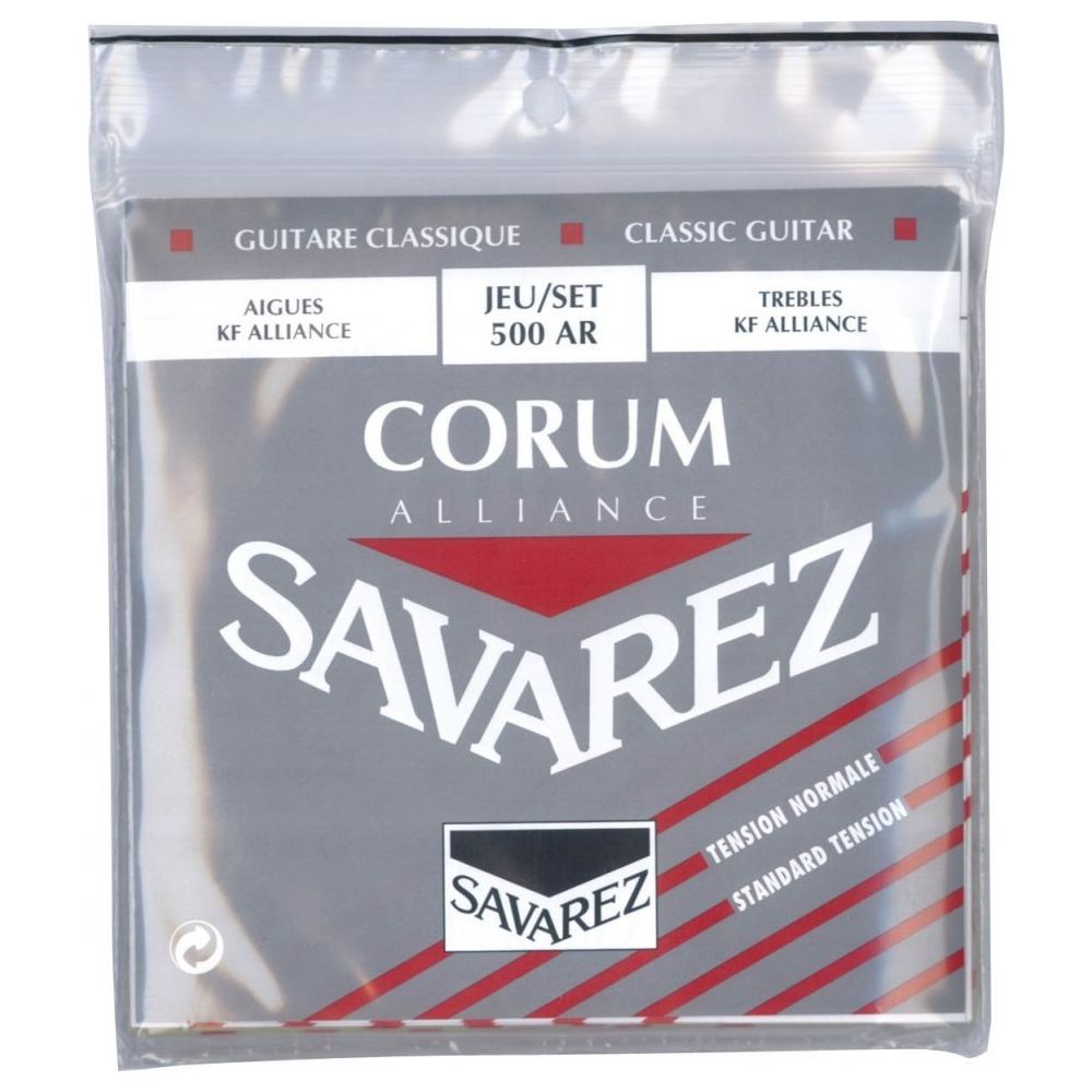Savarez - Savarez 500AR Corum Alliance Rouge Tirant Normal - Jeu de cordes guitare classique - Accessoires instruments à cordes