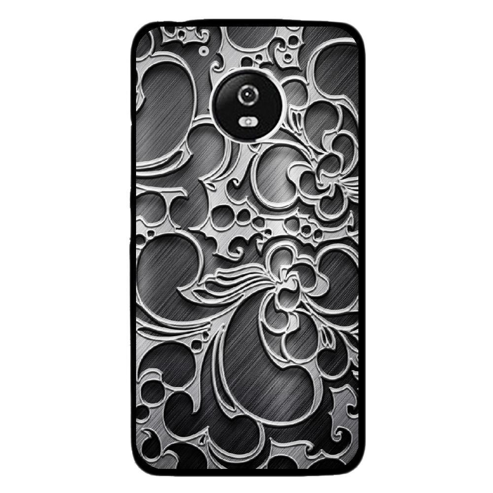 Kabiloo - Coque rigide pour Motorola Moto G5 avec impression Motifs arabesque noir - Coque, étui smartphone