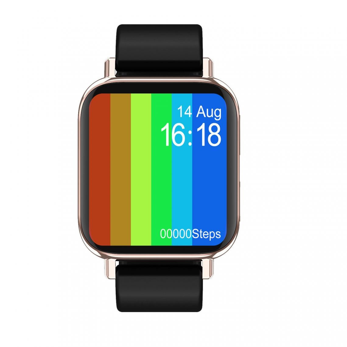 Chronotech Montres - Chronus M96 Unisex Smartwatch Smart Wristbands Bluetooth Touch Screen Heart Rate Monitor Blood Pressure Measurement (gold) - Montre connectée