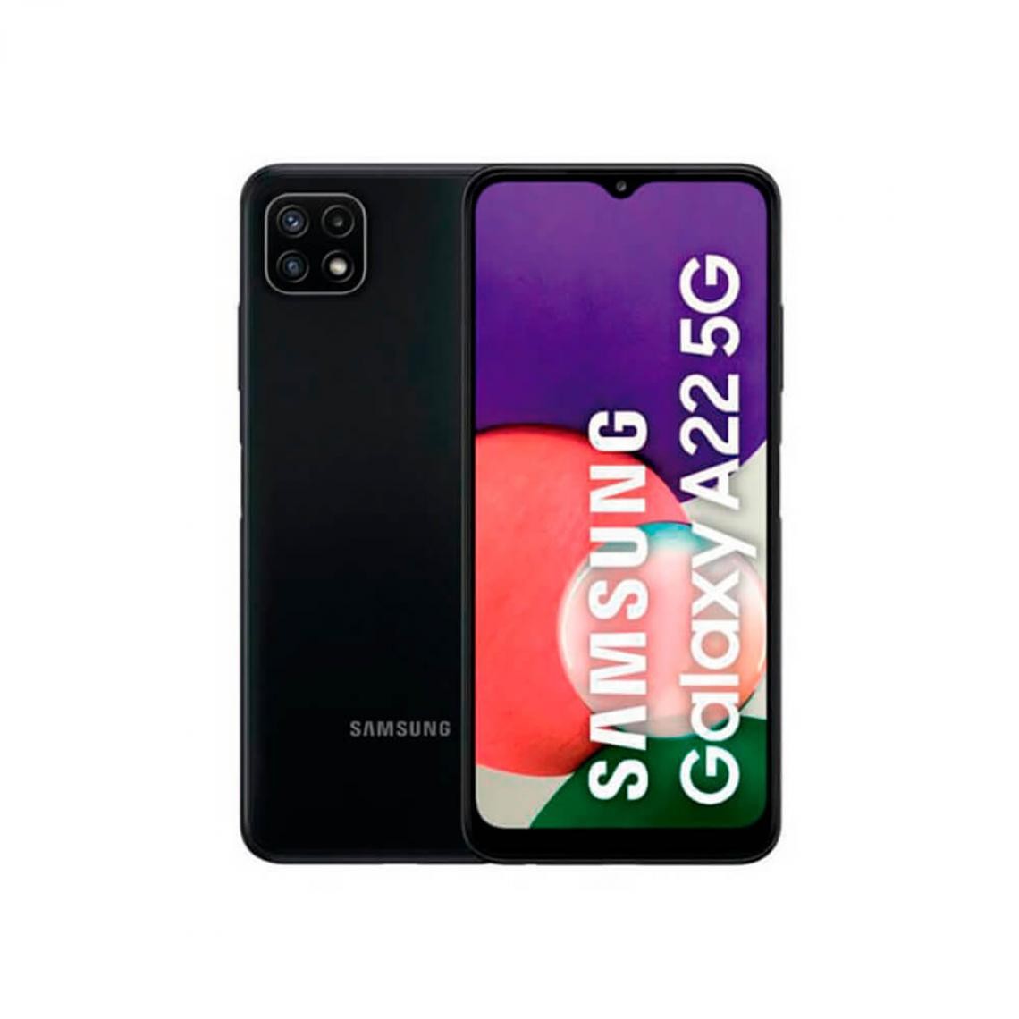 Samsung - Samsung Galaxy A22 5G 4Go/128Go Gris Double SIM SM-A226B - Smartphone Android