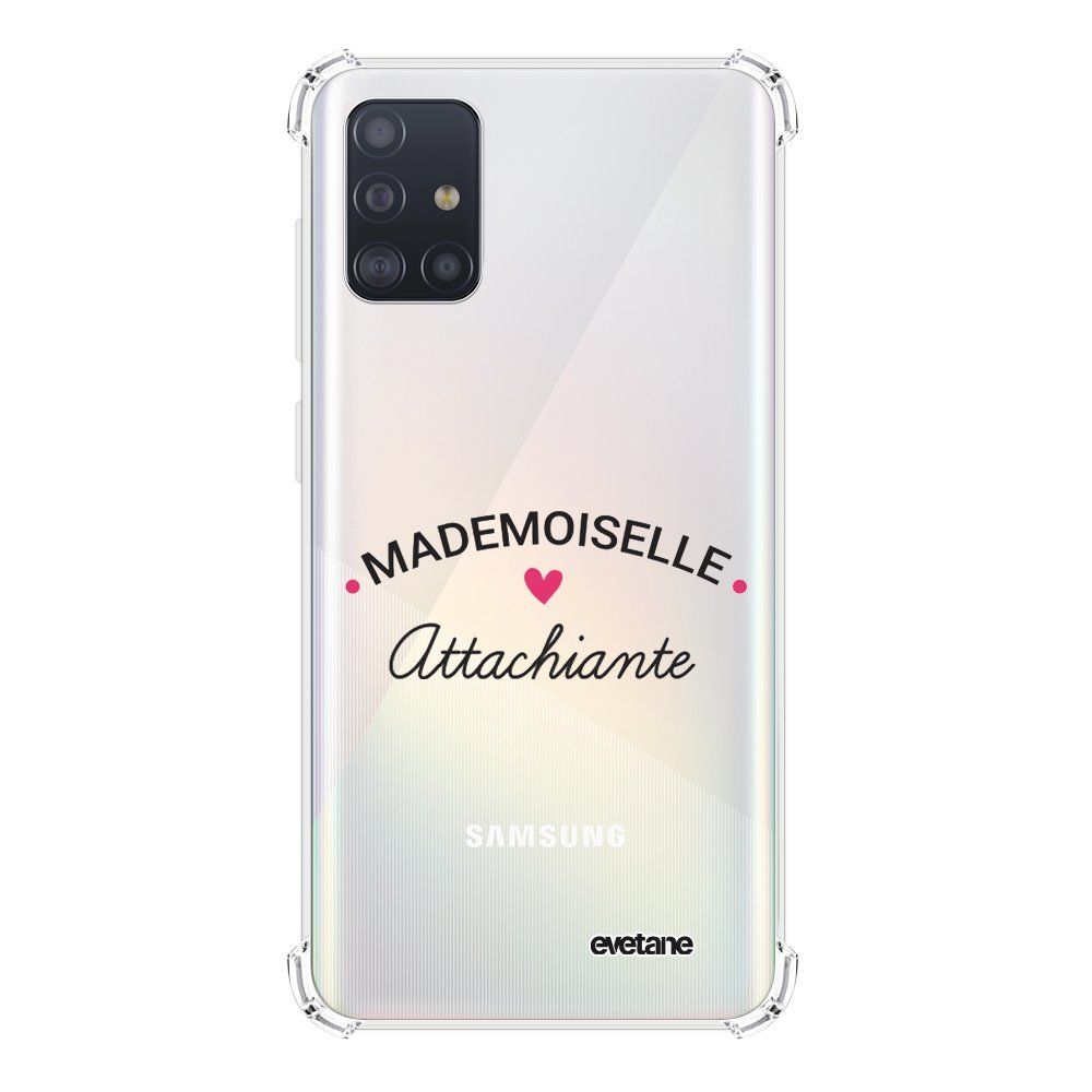 Evetane - Coque Samsung Galaxy A51 5G anti-choc souple avec angles renforcés transparente Mademoiselle Attachiante Evetane - Coque, étui smartphone