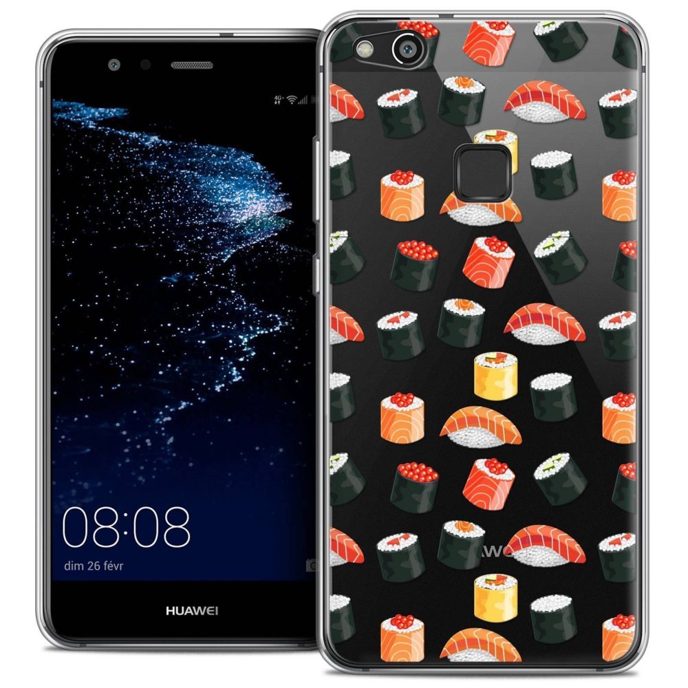 Caseink - Coque Housse Etui Huawei P10 LITE (5.2 ) [Crystal Gel HD Collection Foodie Design Sushi - Souple - Ultra Fin - Imprimé en France] - Coque, étui smartphone