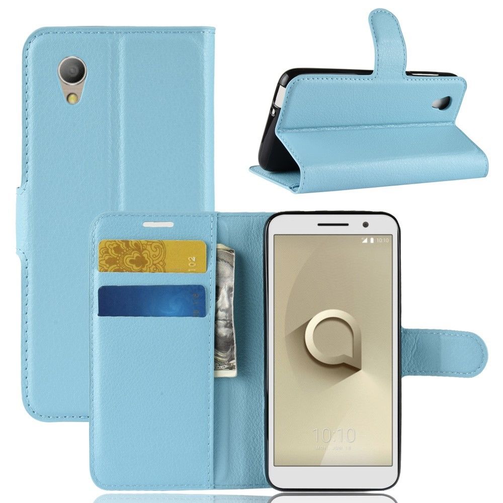 marque generique - Etui en PU bleu pour votre Vodafone Smart E9 - Autres accessoires smartphone